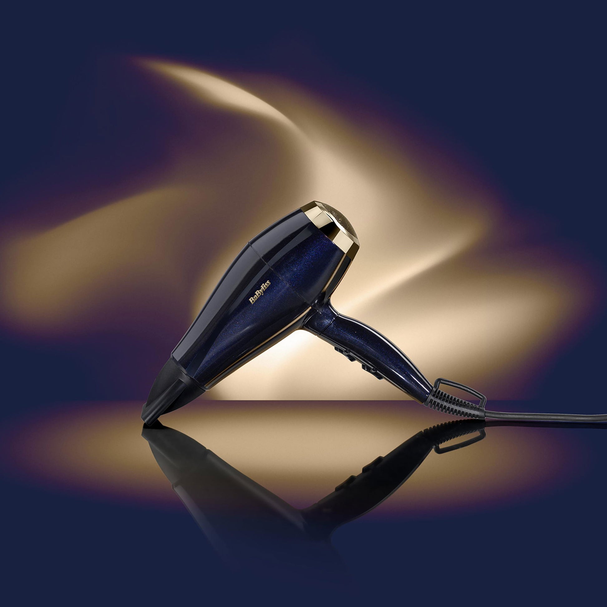 Black Onyx hajszárító, HTDC motor, 2100W, kék-arany, 5911E