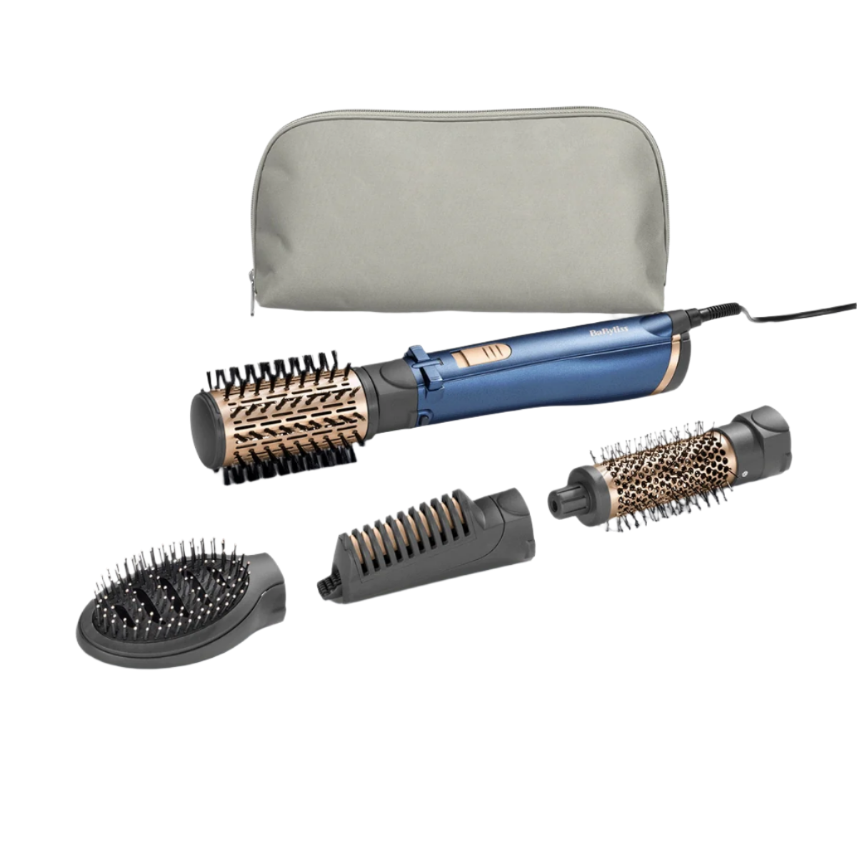 Style Pro forgókefés hajformázó 1000W, 4 kiegészítővel, kék, AS965E