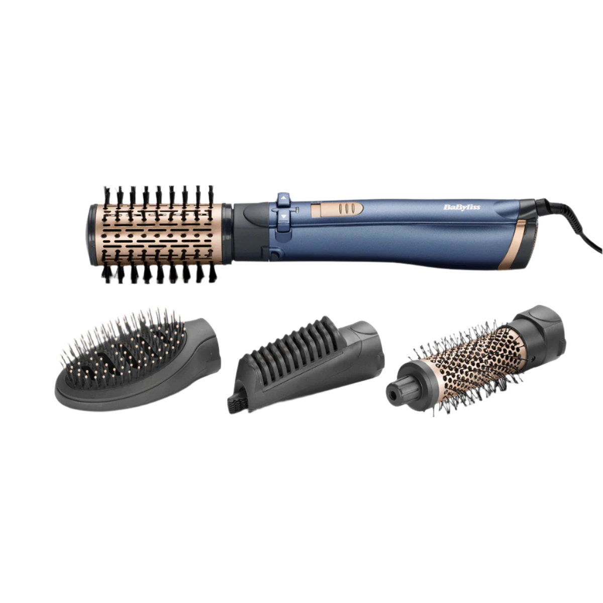 Style Pro forgókefés hajformázó 1000W, 4 kiegészítővel, kék, AS965E