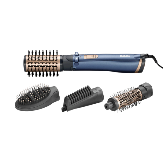 Style Pro forgókefés hajformázó 1000W, 4 kiegészítővel, kék, AS965E