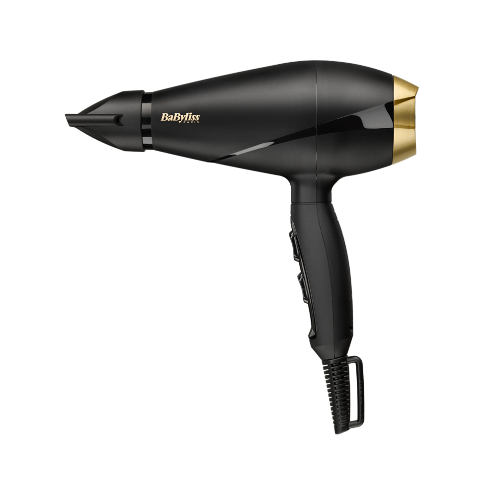BaByliss 6704E Power Pro hajszárító, AC motor, 2000W, fekete-arany