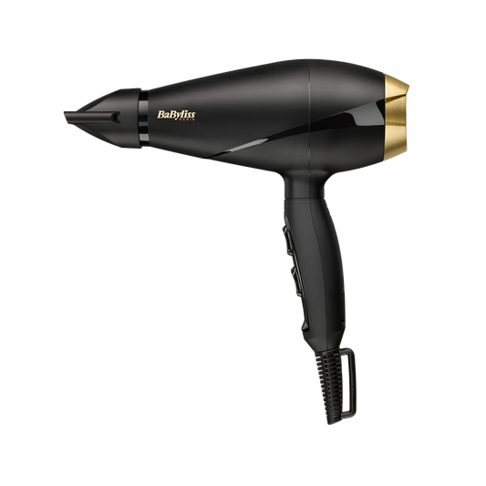 BaByliss 6704E Power Pro hajszárító, AC motor, 2000W, fekete-arany