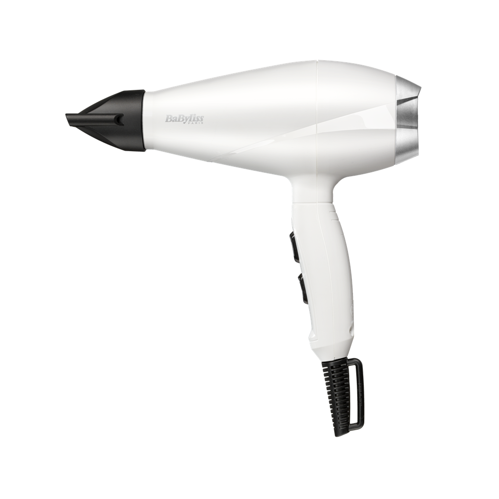 BaByliss 6704WE Power Pro hajszárító, AC motor, 2000W, fehér-ezüst