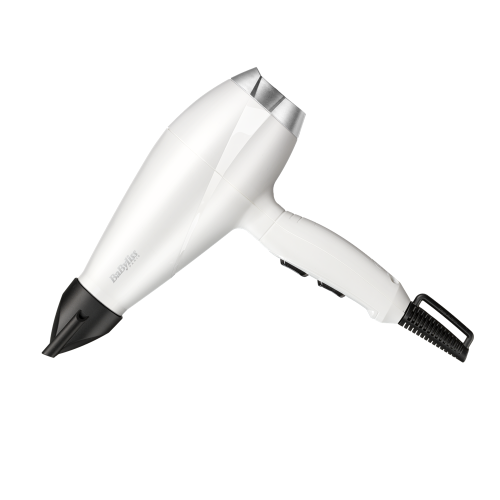 BaByliss 6704WE Power Pro hajszárító, AC motor, 2000W, fehér-ezüst