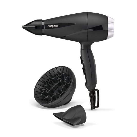 BaByliss 6710DE Style Pro Ionos hajszárító, AC motor, 2100W, fekete-ezüst