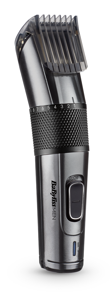 BaByliss E978E Carbon Titanium vezeték/vezeték nélküli hajvágó + trimmer, fémes-sötétszürke