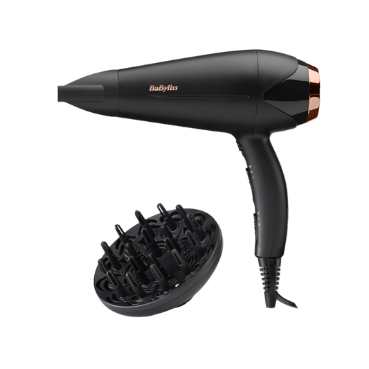 Turbo Shine hajszárító 2200W, fekete-rose gold, D570DE