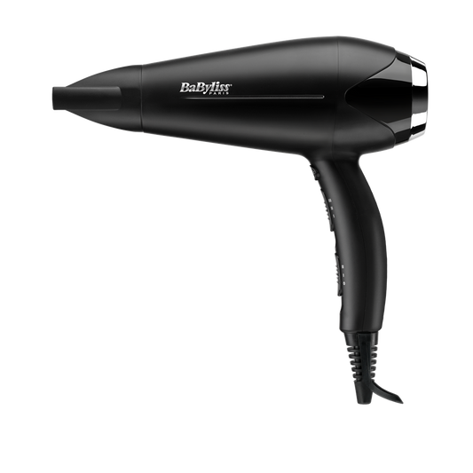 BaByliss D572DE Turbo Smooth hajszárító 2200W, fekete-ezüst