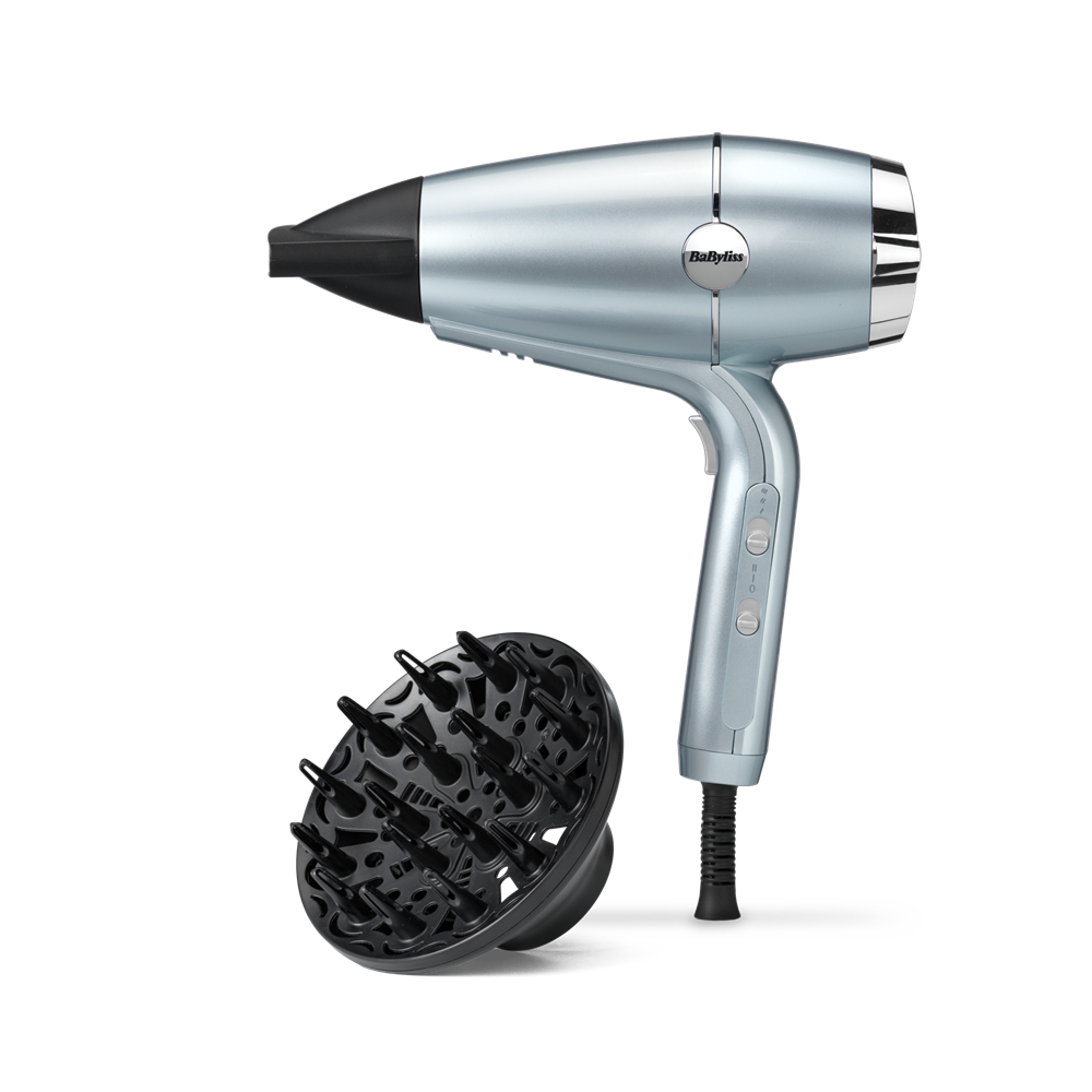 BaByliss D773DE Hydro-Fusion plazmaionos hajszárító HTDC motorral,  2100W, fémes