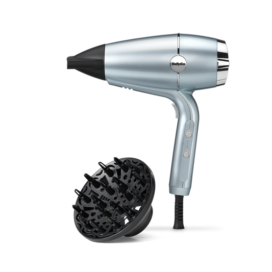 BaByliss D773DE Hydro-Fusion plazmaionos hajszárító HTDC motorral,  2100W, fémes