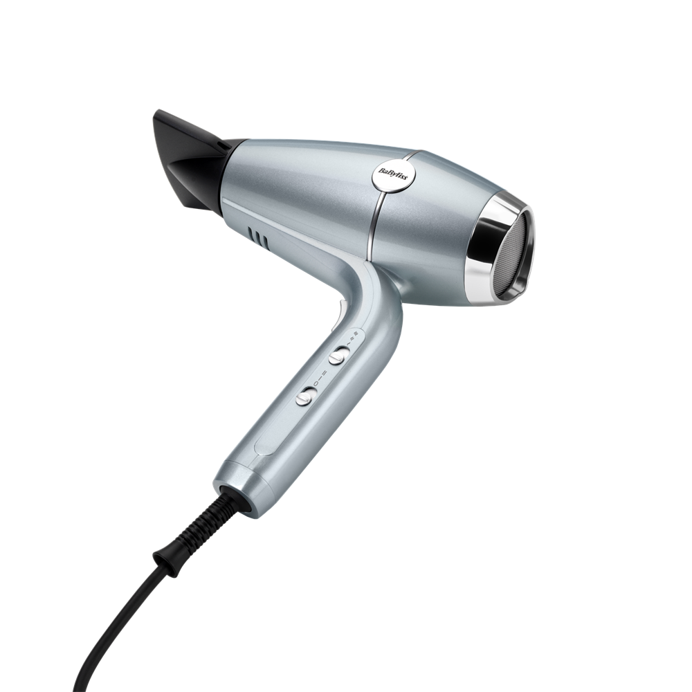 BaByliss D773DE Hydro-Fusion plazmaionos hajszárító HTDC motorral,  2100W, fémes