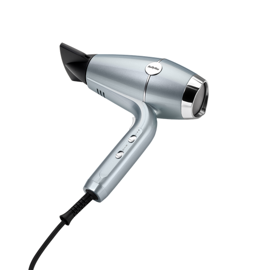 BaByliss D773DE Hydro-Fusion plazmaionos hajszárító HTDC motorral,  2100W, fémes