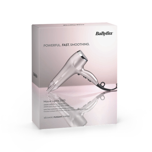 BaByliss D781E Mauve Lustre hajszárító, DC motor, 2300W, mályva