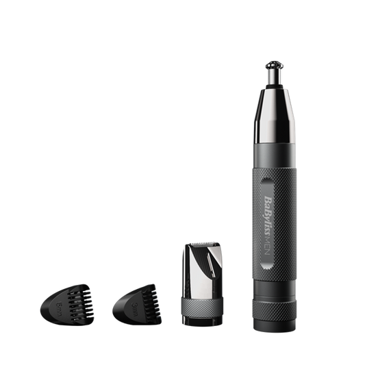 BaByliss E116E Super X-Metal Series Orr- és fülszőrzetnyíró szemöldök trimmerrel, szürke-ezüst