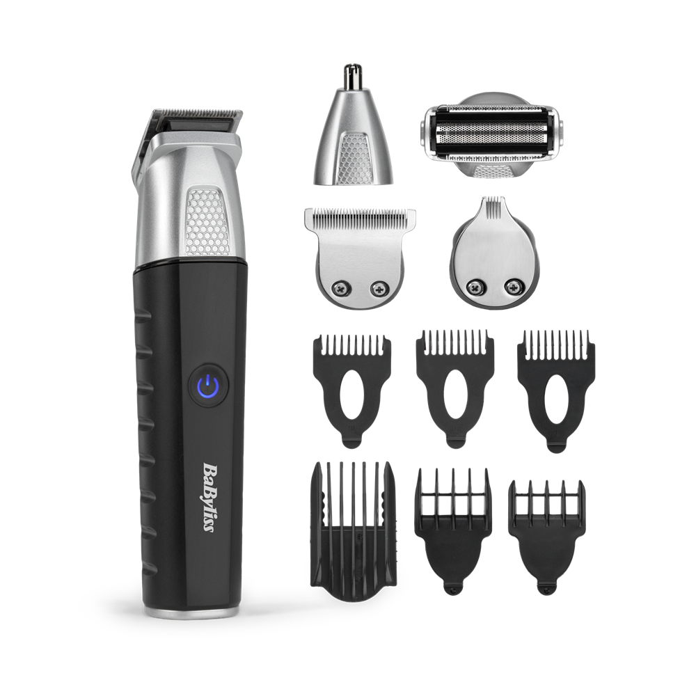 BaByliss MT812E Lithium Power 11az1-ben, arc- és testszőrtelenítő készlet, szürke
