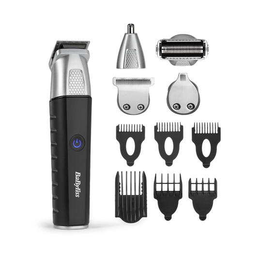 BaByliss MT812E Lithium Power 11az1-ben, arc- és testszőrtelenítő készlet, szürke