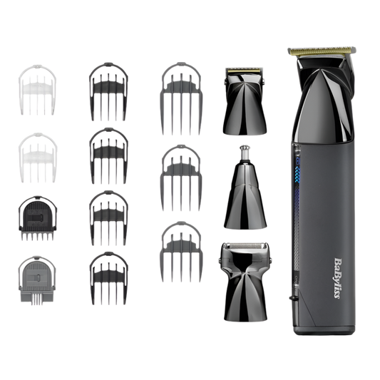 Super-X Metal 14 az 1-ben, arc- és testszőrtelenítő készlet, fekete, MT991E