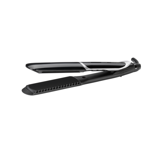 BaByliss ST397E Sleek Control Wide tourmalin-kerámialapos hajvasaló, fekete-ezüst