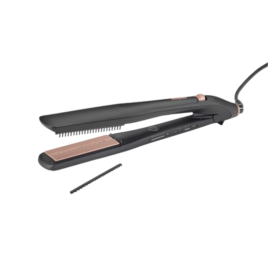 Steam Lux Styler titánium-kerámialapos gőzölős hajvasaló, fekete-rose gold, ST596E