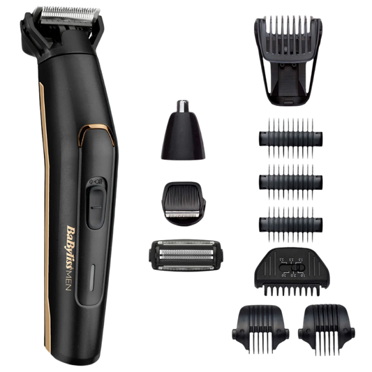 Carbon Titanium 11 az 1-ben, arc- és testszőrtelenítő készlet, fekete-bronz, MT860E