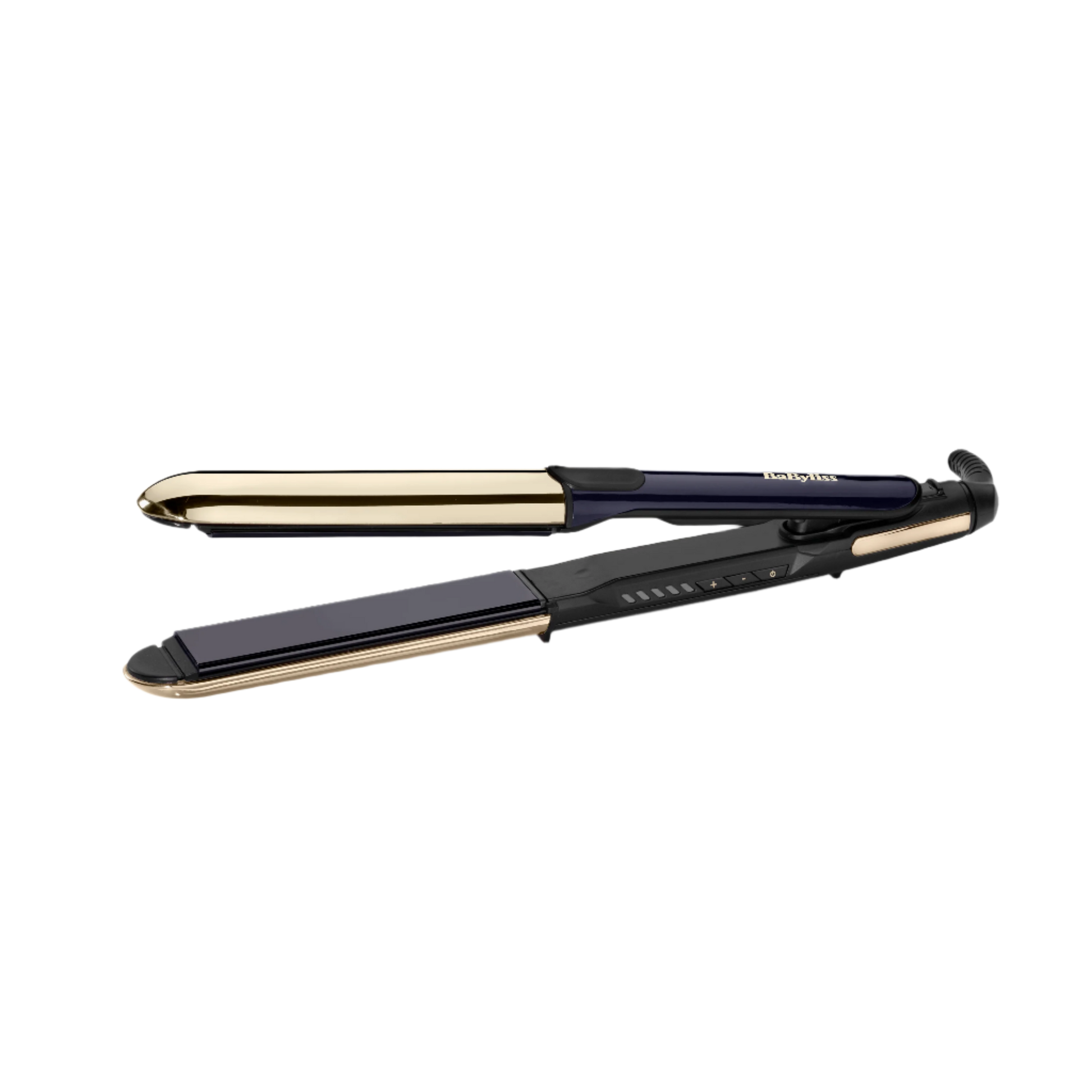 Black Onyx hajvasaló, kék-arany, ST484E