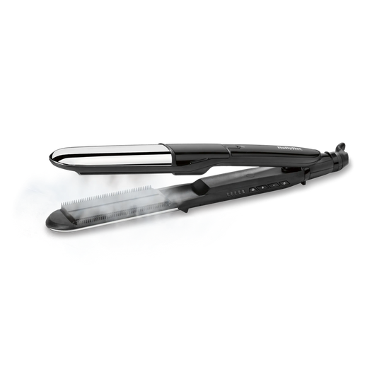 Steam Shine Styler gőzölős hajvasaló és göndörítő, fekete-ezüst, ST496E