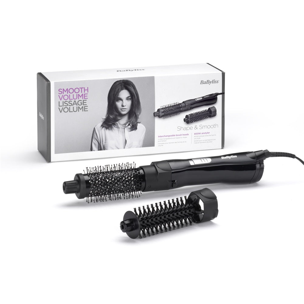 BaByliss AS82E Shape &amp; Smooth meleglevegős hajformázó 800W, 2 kiegészítővel