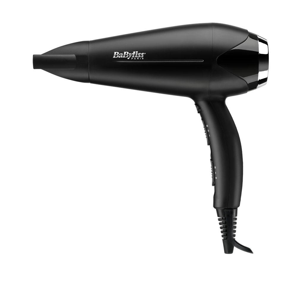 BaByliss D572DE Turbo Smooth hajszárító 2200W, fekete-ezüst