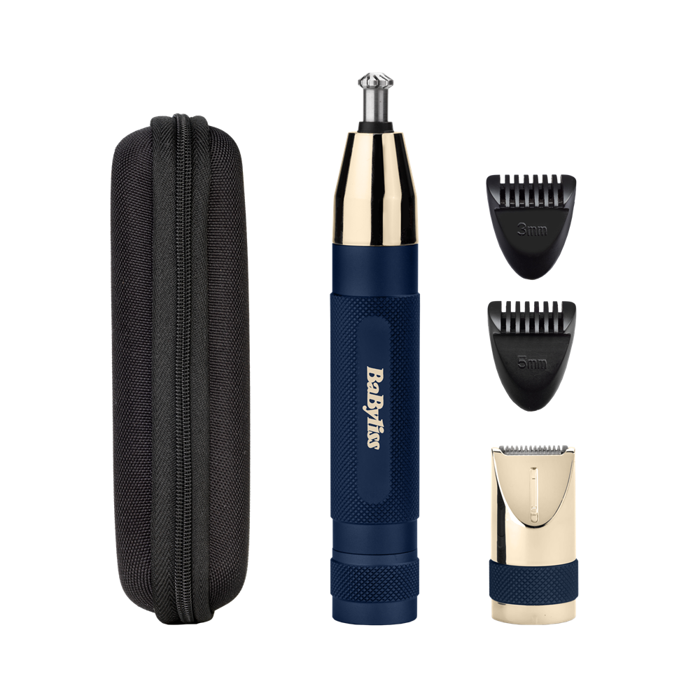 BaByliss E112E Super X-Metal Series Orr- és fülszőrzetnyíró szemöldök trimmerrel, kék