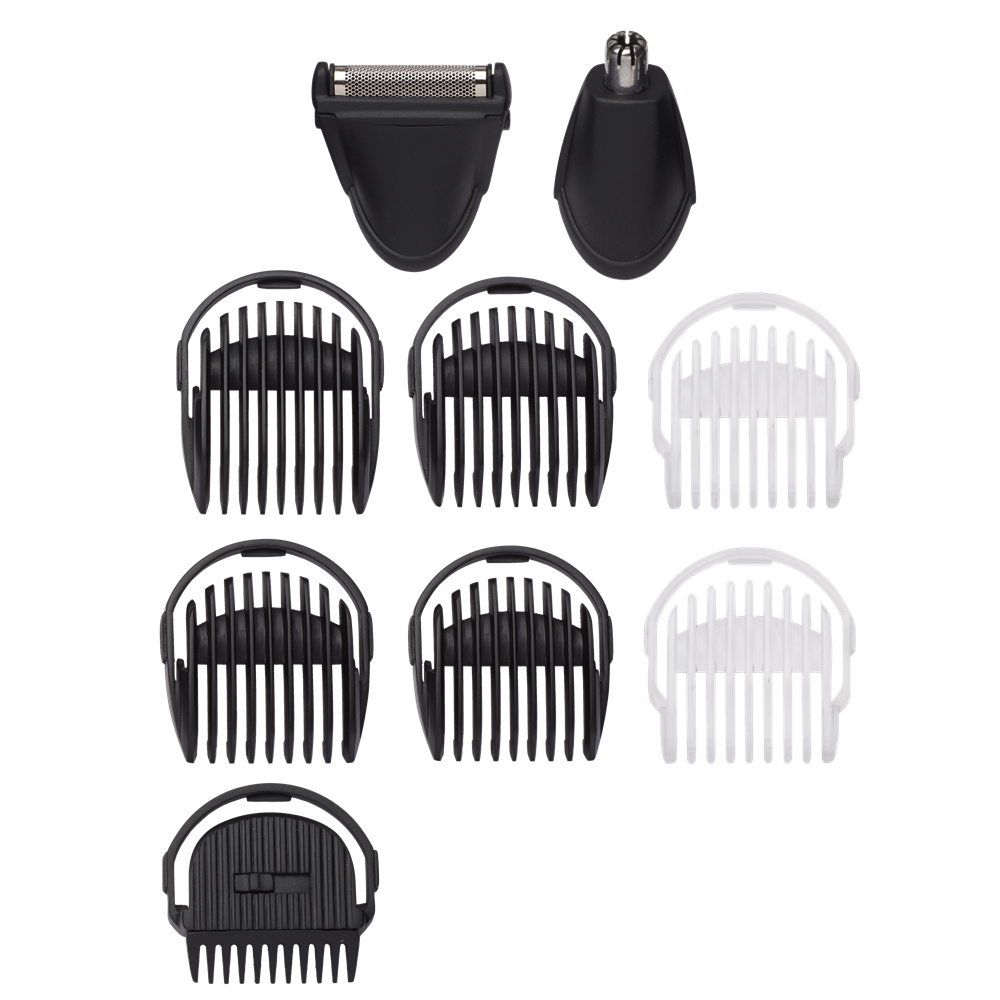 BaByliss MT727E Carbon Titanium 10az1-ben, arc- és testszőrtelenítő készlet, kék