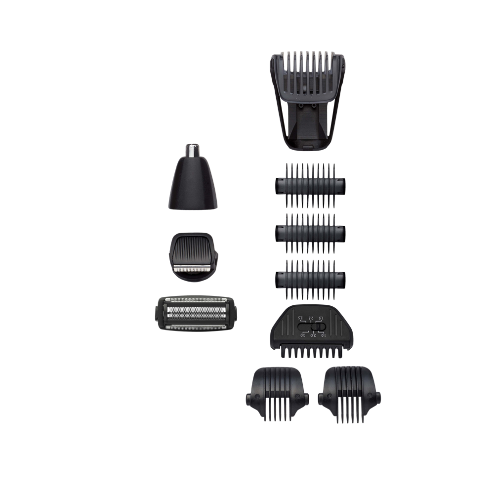 BaByliss MT860E Carbon Titanium 11az1-ben, arc- és testszőrtelenítő készlet, fekete-bronz