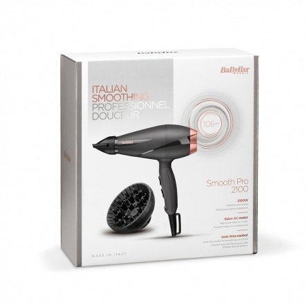 BaByliss Smooth Pro Ionos hajszárító 2100W, AC motor